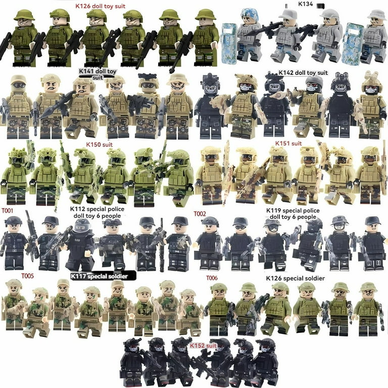NWJ Children's Building Block Soldier Ghost Camouflage NWJ Children's Building Block Soldier Ghost Camouflage