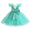 thumbnail image 2 of Flower Girls Princess Dress Pearl Wedding Birthday Fancy Costume Party Dress, 2 of 7