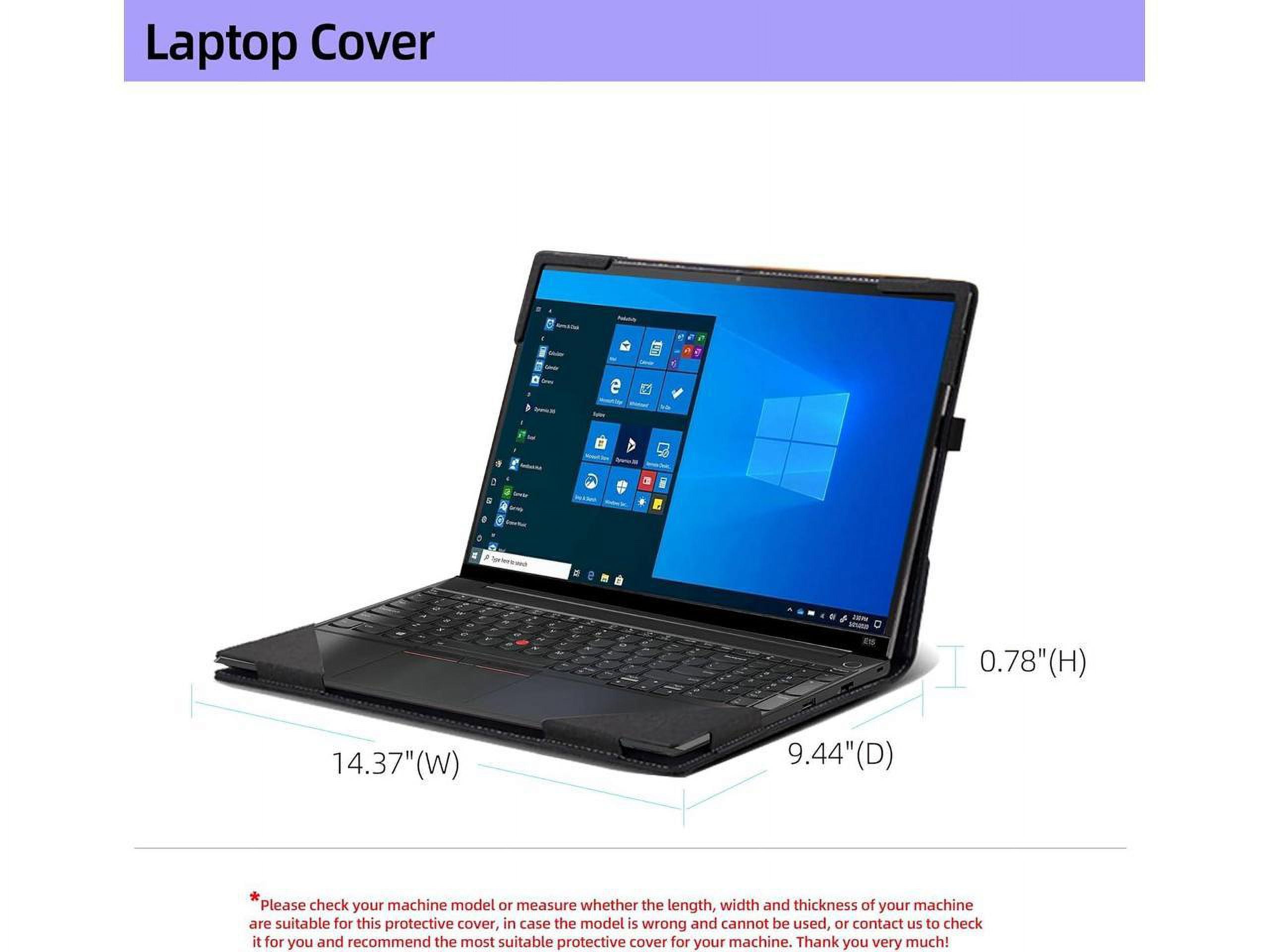 Laptop Cover for ThinkPad E15 Gen 2 | ThinkPad E15 Gen 3| ThinkPad E15 Gen 4 15.6" (Not Suitable for Other Models) Mobile Sleeve Computer Bag Protective PU Leather Shell