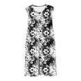 thumbnail image 3 of Pisexur Robe Décontractée pour Femmes Mode Florale Débardeur Sans Manches Robes d'Été pour Femmes Tendance Col en V Boutonnée Robe Évasée avec Poches Douce Extensible Robes d'Été pour Femmes Couvre-Maillot de Plage P-2TG Multicolore, 3 of 8
