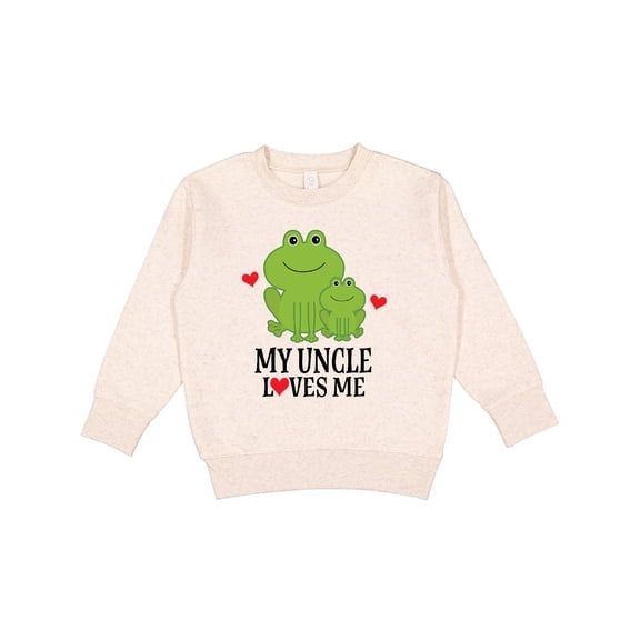 Inktastic My Uncle Loves Me Frog Toddler Sweatshirt