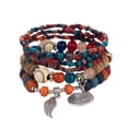 thumbnail image 1 of Bracelets Multicolor Stackable Bead Jewelry Set for Women and Men – Stretchable Layered Bracelet in Various, 1 of 7