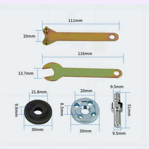 Angle Grinder Connecting Rod Set for Hand Drill Conversion 10 mm and 6 mm Collet Sizes Metal Construction 124 g and 119 g