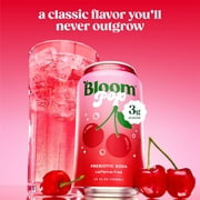 Bloom Pop Prebiotic Soda, Shirley Temple, 12 fl oz, 12 Pack