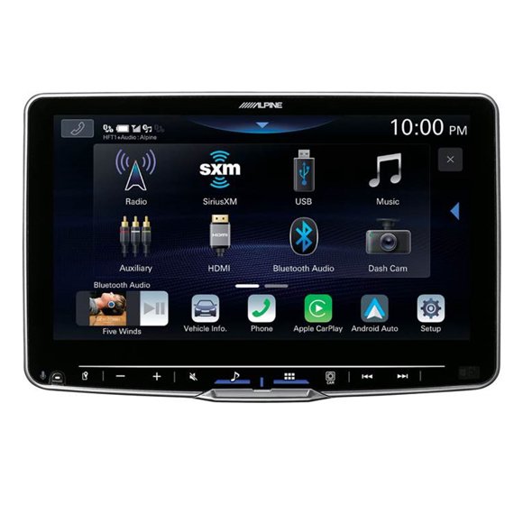 Alpine Halo9 iLX-F509 Digital multimedia receiver — a 9" touchscreen that fits in a DIN dash opening (does not play discs)