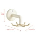 thumbnail image 3 of Suction Cup Hooks Kitchen Utensil Hanger 360°Rotatable Claw Kitchen Hooks Strong Adhesive Punch Wall Mount Sundries Organizer Space Saving Utensil Rack for Kitchen Bathroom Cabinet, 3 of 6