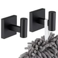 thumbnail image 1 of KOKOSIRI Robe Hook Bathroom Towel Coat Hooks Matte Black for Bath Kitchen Wall 2 Pack Stainless Steel B1013BK-P2, 1 of 9