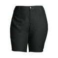 thumbnail image 6 of A3 Denim Women's Plus Size Bermuda Shorts, 11" Inseam, Sizes 16W-26W, 6 of 6