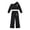 a-Black, variant on VBEWZET Girls Winter Outfits Fleece Hoodie Wide Leg Pants Set for Girls Cozy Warm Winter Casual Outfit A-Pink 13-14 Yeras