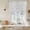 Grey, variant on Black Spring Floral Tie Up Curtains 45 Inches Long, Kitchen Window Curtains Over Sink, Farmhouse Flowers Elegant Pastoral Small Window Curtains Shade Balloon Curtains Valances for Bedroom 34"x45"