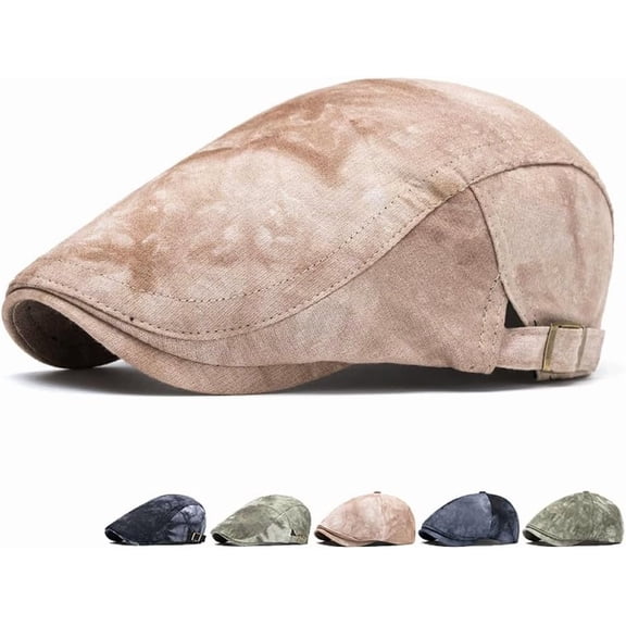 Unisex Denim Newsboy Hats Flat Ivy Gatsby Cabbie Driving Berets Hat Cotton Dad Cap for Men Women 1Pack