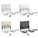 thumbnail image 4 of Injueey Estante para soplador de aire, soporte para secador de pelo plegable montado en la pared, estante de almacenamiento de acero inoxidable para Juegos de accesorios de baño No.01 Injueey HA007733-01, 4 of 6