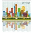 thumbnail image 3 of Ambesonne Las Vegas Shower Curtain, Skyline of Nevada City, 69"Wx75"L, Multicolor, 3 of 3