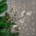 thumbnail image 2 of Northlight 25.5" Glittered Champagne Gold Leaves Christmas Spray, 2 of 4