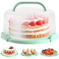 thumbnail image 1 of Soporte para tartas Ohuhu sin BPA para tartas de 10 pulgadas con tapa y asa, 1 of 9