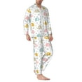 thumbnail image 2 of Fotbe Little Elephant Pijama de Hombre con Estampado de Manga Larga, Conjunto de 2 Piezas, Ropa de Dormir Suave y Cómoda con Bolsillos-Large, 2 of 7