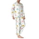 thumbnail image 2 of Fotbe Little Elephant Pijama de Hombre con Estampado de Manga Larga, Conjunto de 2 Piezas, Ropa de Dormir Suave y Cómoda con Bolsillos-X-Large, 2 of 7