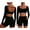 A Black, variant on Workout Sets for Women Long Sleeve Backless Wrap Crop Tops and High Waisted Biker Shorts Summer 2 Piece Pilates Gym Yoga Sets