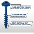 thumbnail image 7 of Blue-Kote SML-C125B-100 Pocket Hole Screw, NO 8, Coarse Threaded, 1-1/4 in L, Steel, Zinc, 7 of 7