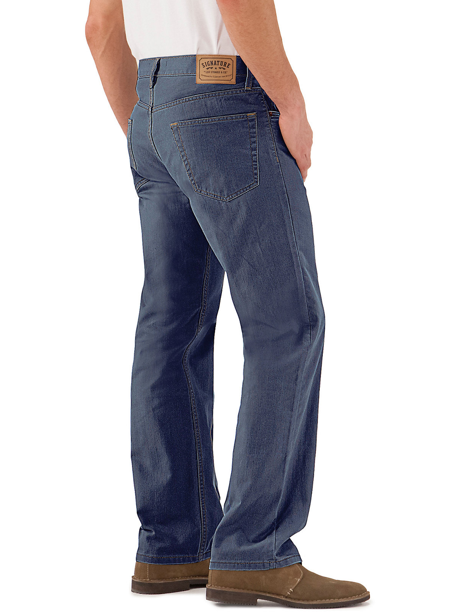 Signature by Levi Strauss & Co. Men's and Big and Tall Relaxed Fit Jeans - image 4 of 6