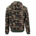 thumbnail image 2 of MX USA Men's Army Camo Zip Up Sherpa Hoodie Fleece Hunting Sweater Jacket (Full Camo, 2XL), 2 of 4