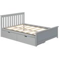 thumbnail image 4 of BEDSMART Solid Wood Full Size Bed With Storage | Gray, 4 of 7