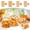 A, variant on Halloween Party Supplies Disposable Paper Napkins 6.5 Inch Fall Harvest Pumpkin Leaf Print Tissue 24 Pack for Autumn Tableware Decorations