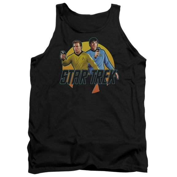 Star Trek Phasers Ready Adult Tank Top Black