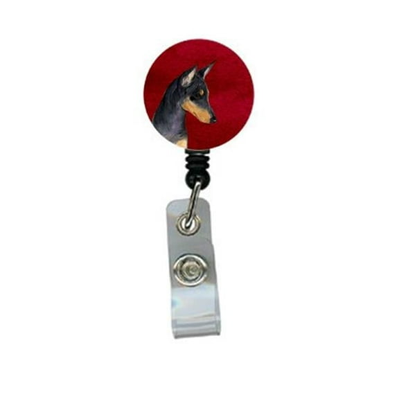 Carolines Treasures SS6006BR Manchester Terrier Retractable Badge Reel or ID Holder with Clip