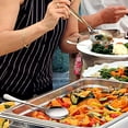 thumbnail image 7 of Stainless Steel Slotted and Basting Spoon, Heat Resistant, Non-Stick, Dishwasher Safe, Easy to Clean Multipurpose Cooking Spoon for Basting, Stirring, Chef Use,8.66 inch., 7 of 7