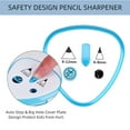 thumbnail image 4 of Automatic Electric Pencil Sharpener, Dual Hole Design for 6-12mm Colored Pencils with Safety Auto-Stop Function, Portable Battery Operated Sharpener for Students Artists Home & Office Use, 4 of 4