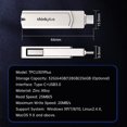 thumbnail image 2 of Mistaha Lenovo Thinkplus TPCU301Plus 64GB Dual-Interface USB3.0+Type-C Zinc Alloy U Disk, Swivel Design, Plug and Play, Shockproof, Windows/Mac/Linux Compatible, 2 of 7