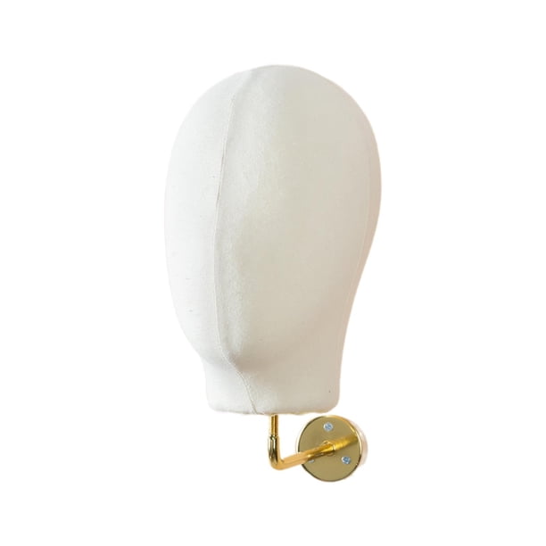 Cabeza de maniquí de pared para colgar pelucas Lino beige