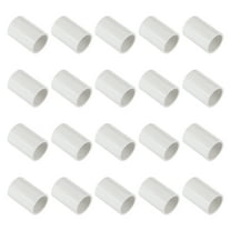 Uxcell 3/4" PVC Pipe Fitting Coupling Adapter 20 Pack Straight Pipe Slip Socket Connector