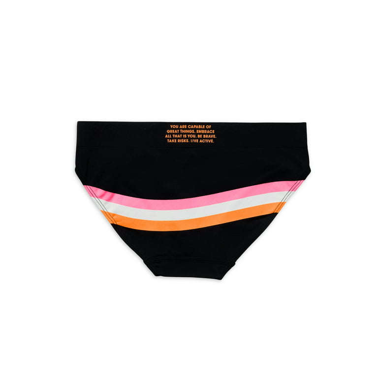 Jacquard Logo Navy Anti-Bacterial Cotton Girls Underwear Wholesale