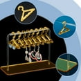 thumbnail image 4 of Earring Holder Stand Cloth-Horse Shape Jewelry Display Gold Dangle Earring Hanging Organizer Acrylic Ear Studs Display Rack for Retail Show Personal Exhibition 2.3x5.9x4.2inch, 4 of 7