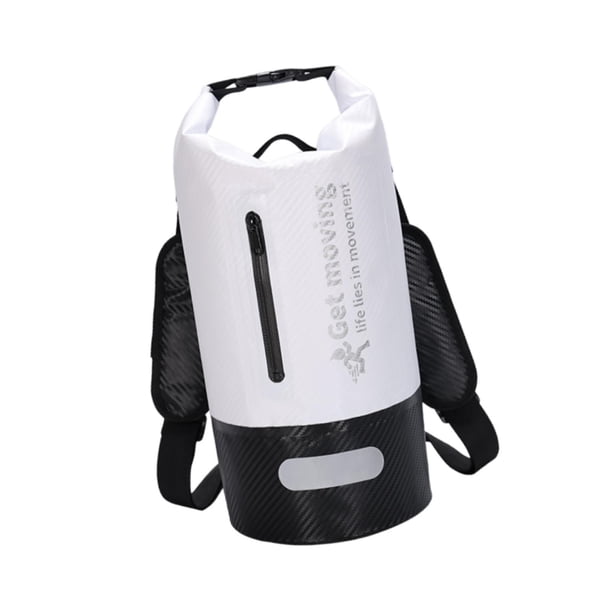 Bolsa seca impermeable, mochila flotante, protección, gran capacidad, bolsa de almacenamiento resistente para viajes, natación, senderismo, pesca al Blanco