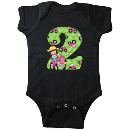 

Inktastic Tractor Girl 2nd Birthday Gift Baby Girl Bodysuit