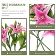 thumbnail image 3 of unbranded 4Ud Flores Artificiales Rosados Para De Y Escenarios Con Material Resistente, 3 of 6