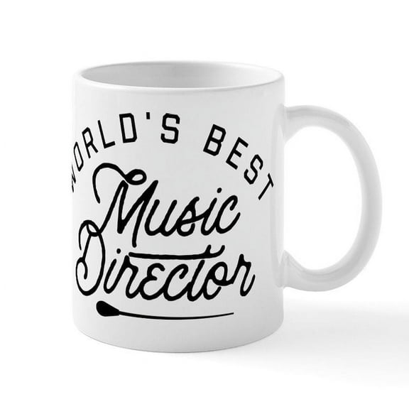 CafePress - World's Best Music Director - 11 oz Ceramic Mug - Novelty Coffee Tea Cup