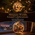 thumbnail image 3 of Fountwell Glowing Christmas Story Ornament 3.15in LED Light Up Holiday Ball for Tree Mantel, 3 of 7