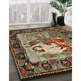 thumbnail image 3 of Ahgly Company Machine Washable Indoor Rectangle Traditional Bullet Shell Brown Area Rugs, 5' x 7', 3 of 7