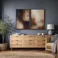 thumbnail image 4 of Framed Canvas Print Wabi Sabi Wall Art Set of 2 Abstract Modern Decorative for Living Room Bedroom - 16"x24"x2 BLACK, 4 of 8