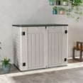 thumbnail image 4 of Patiowell Plastic Storage Shed with Lockable Door, 4 x 2 ft, White, 4 of 8