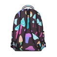thumbnail image 3 of Mushroom Patterned Laptop Backpack for School, Roomy College Bookbag with Multiple Pockets, Comfortable Carry, Great Gift for Students and Teens Campus Life, 3 of 6