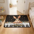 thumbnail image 1 of Weloille Easter Rabbit Floor Mat 1 Piece, 1.31 x 1.97 Ft Thickened Area Rug, Soft Non Slip Absorbent Doormat, Washable Welcome Mat for Entryway Door Bathroom Home Decoration, 1 of 6