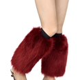 thumbnail image 1 of Calcetines de invierno para mujer, Color sólido, piel sintética, calentadores de piernas, Hipster, cálidos, ropa de fiesta, 1 of 5
