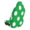 thumbnail image 2 of Wukai Green And White Polka Dot Full Set Car Seat Covers with Soft Padding Universal Auto Front Seats Protector and Cushion Mat, 2 of 5