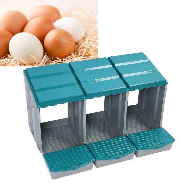 PP Chicken Nesting Box, Easy Access and Maintenance Warm and Protective Versatile Use Chicken Egg Laying Box for Hens Ducks Poultry