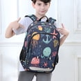 thumbnail image 6 of FORMRS Unisex School Backpack 17" Student Travel Bag with Laptop Compartment, Red Jellyfish, 6 of 7